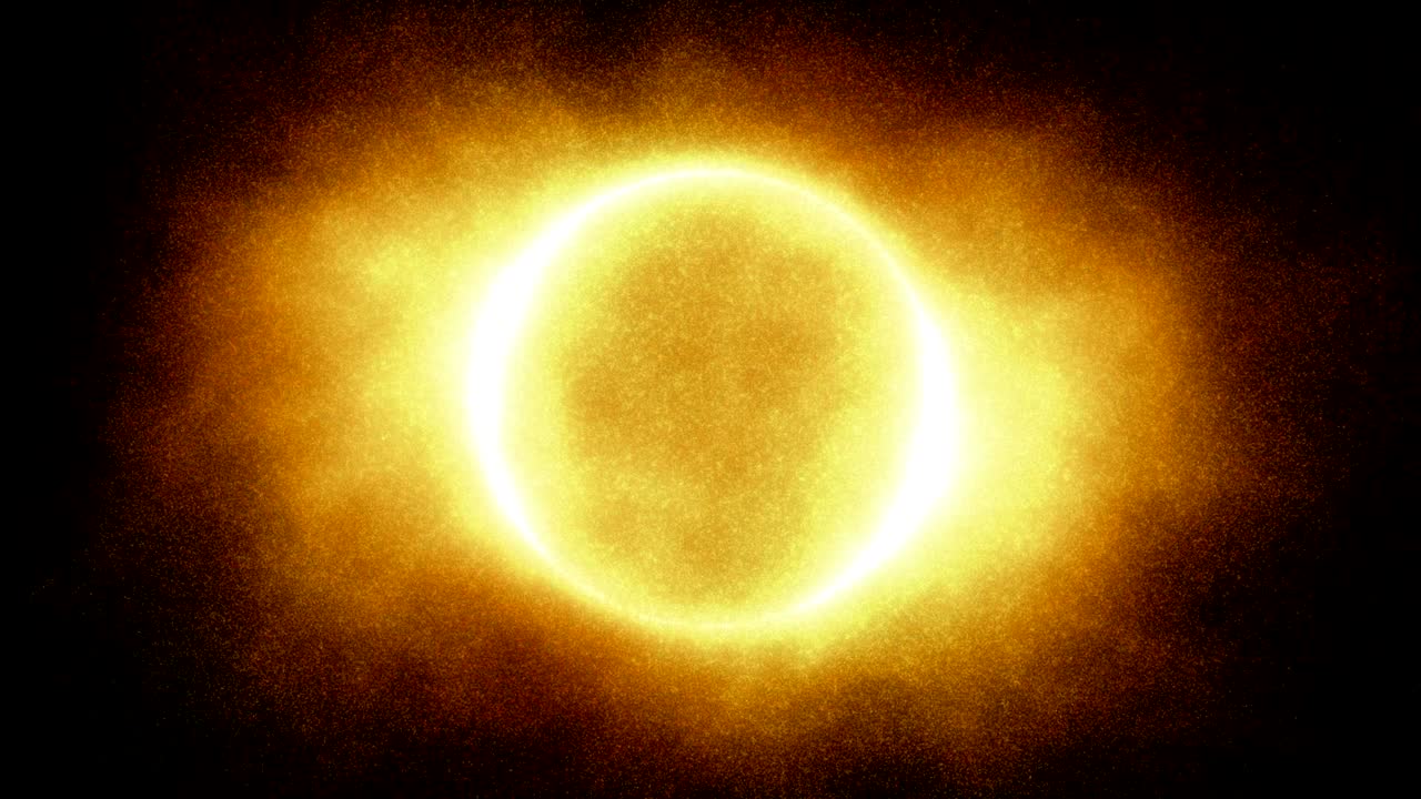 las partículas de explosión solar 4k