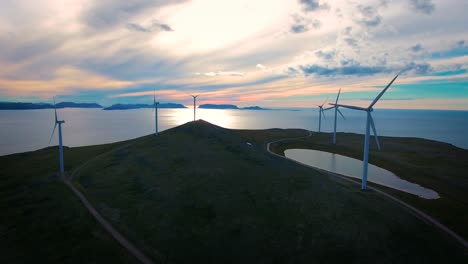 Windmills-for-electric-power-production-Havoygavelen-windmill-park-Norway