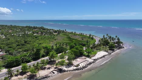 beach landscape in porto seguro bahia brazil