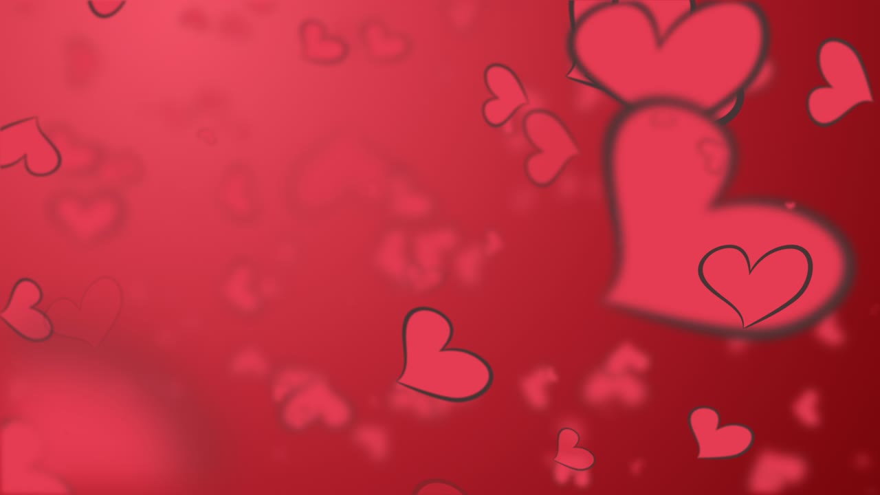 corazón rojo aislado en fondo rojo. animación para el día de san valentín, fiesta de cumpleaños, boda o cualquier fiesta. fondo para animación romántica.