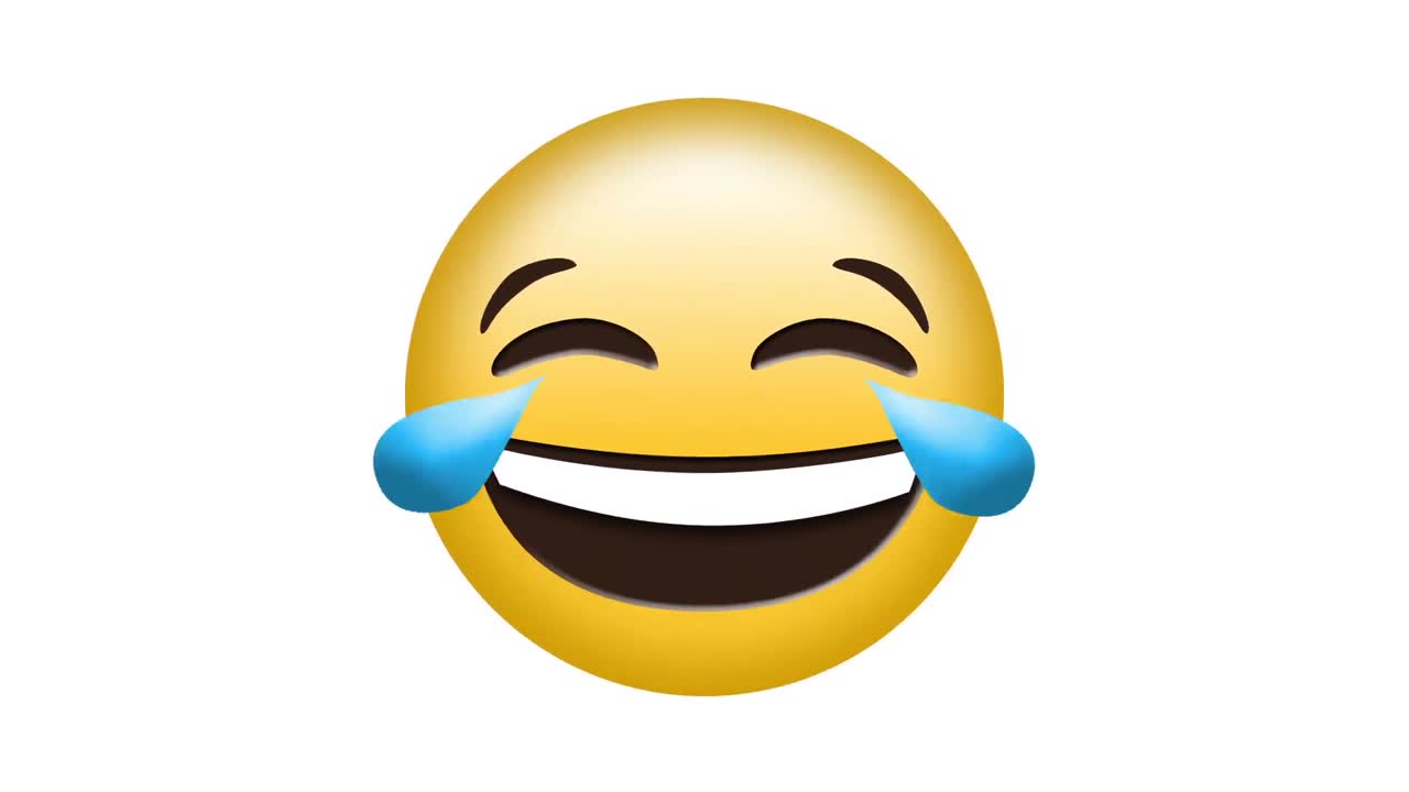video generado digitalmente del emoji sonriente