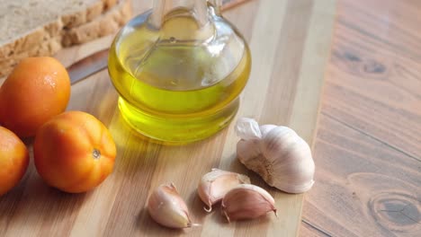 ingredientes para una comida simple