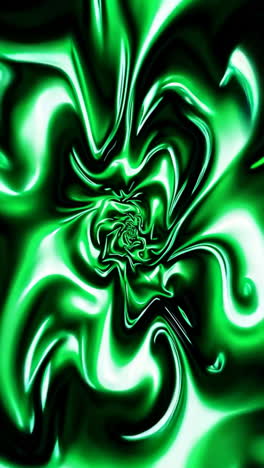 vibrant green abstract swirls
