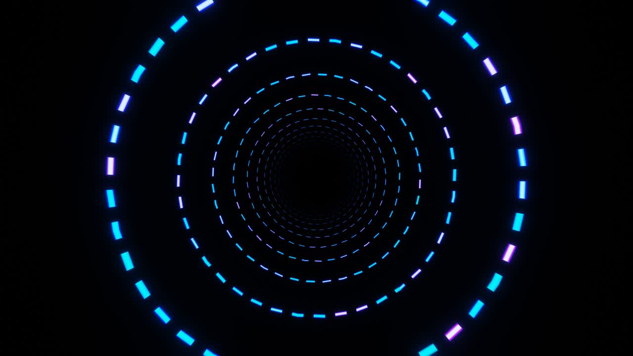 anillos de discoteca de colores pulsantes. bucle vj