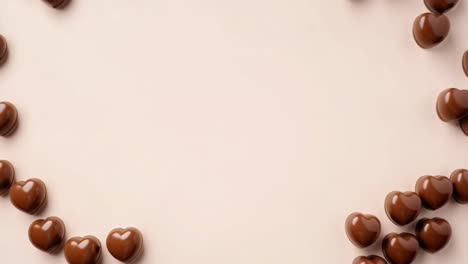 delicious milk chocolate candies forming a heart shape, perfect for valentine's day or any romantic occasion, creating a sweet and festive atmosphere