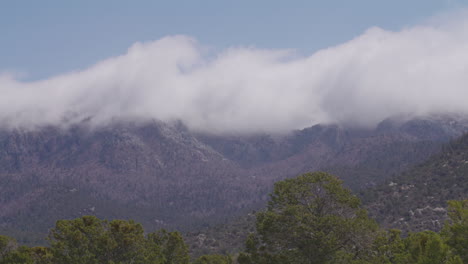 Nature-Landscape-of-Mountains-by-Albuquerque,-New-Mexico,-USA---Static