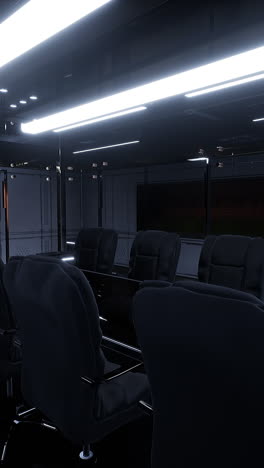 futuristic conference room interior