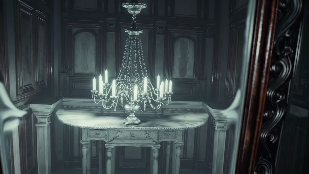 Antique Chandelier in a Grand Room