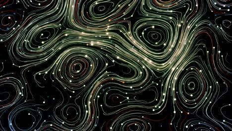 4k abstract neon swirls.