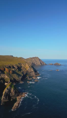 an port cliffs cinematic 4k vertical footage co.donegal - ireland 50