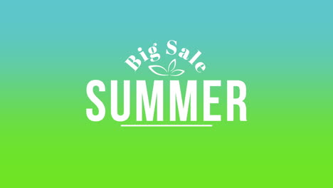Summer-Big-Sale-with-flower-on-green-gradient