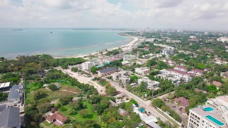 Cityscape-of-Masaki,-an-administrative-ward-in-Kinondoni-District-of-the-Dar-es-Salaam-Region-in-Tanzania