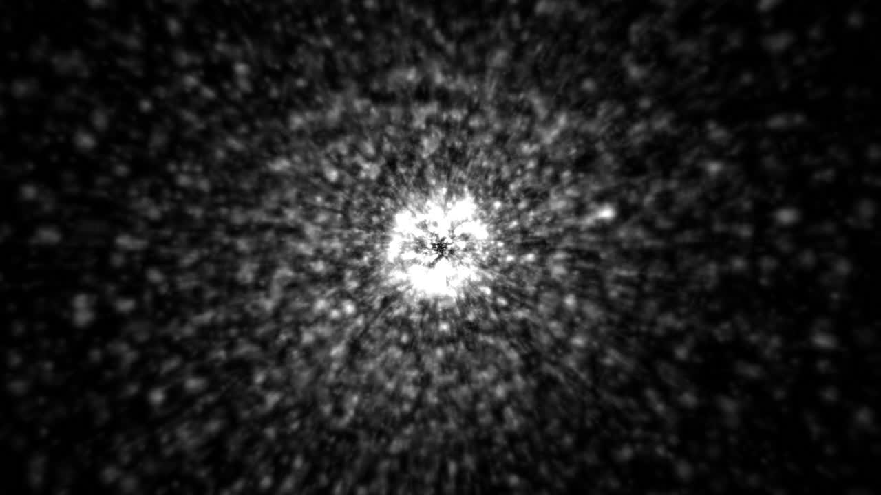 중앙 지점에서 폭발하는 입자는 더 많은 입자가 태어날수록  ⁇ 창합니다.