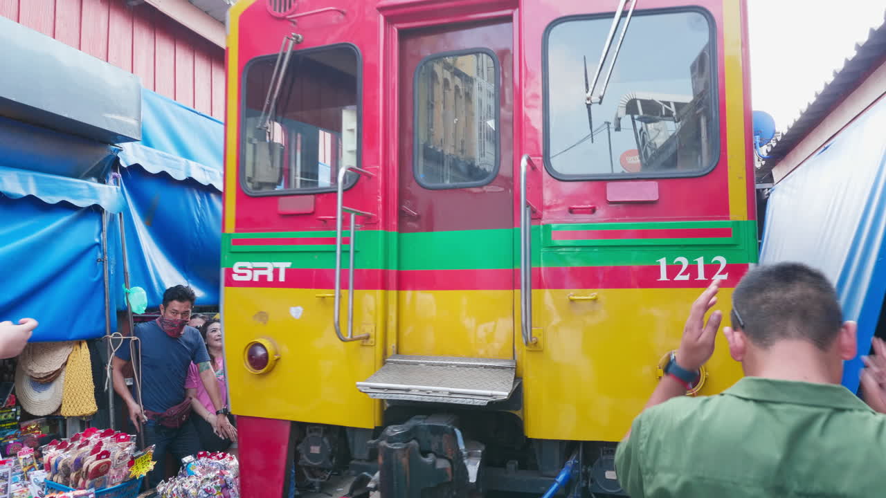 Train at a Market