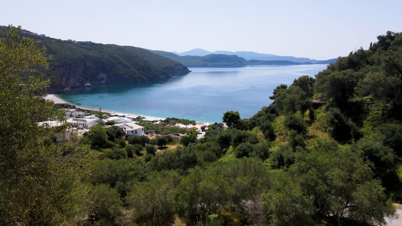 Greece Lichnos Beach Aerial Drone Footage 7.mp4