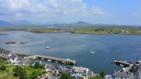 roundstone village, connemara, county galway, ireland, july 2021