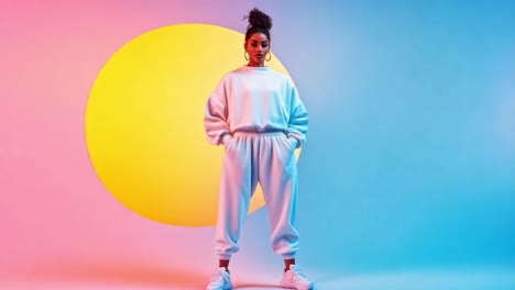 woman in sweatsuit