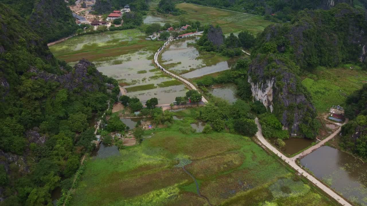 베트남의 예배 장소, 코크 습지, 공중 풍경
