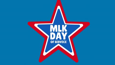 Martin-Luther-King-Jr.-Tagestext-über-Sternsymbol-Vor-Blauem-Hintergrund