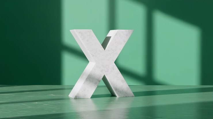 Sunlight streaming through window casting grid shadows on green floor, highlighting marble letter X
