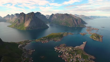 Imágenes-Aéreas-De-Las-Islas-Del-Archipiélago-Lofoten