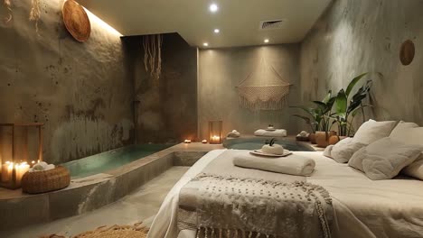 relaxing spa interior
