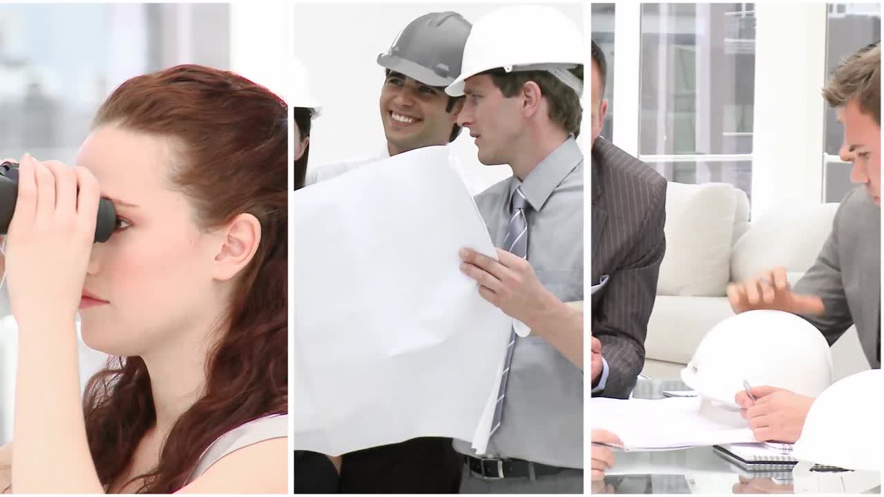 una reunión de arquitectos que están trabajando duro