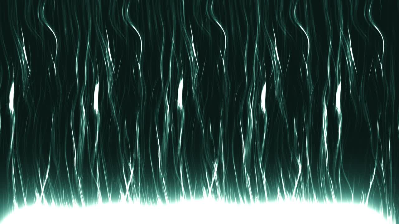 Linee Astratte Luminose Color Ottanio Che Fluiscono Verso L'Alto da una Base Brillante