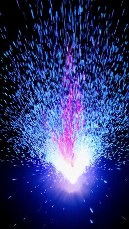 colorful fireworks fountain