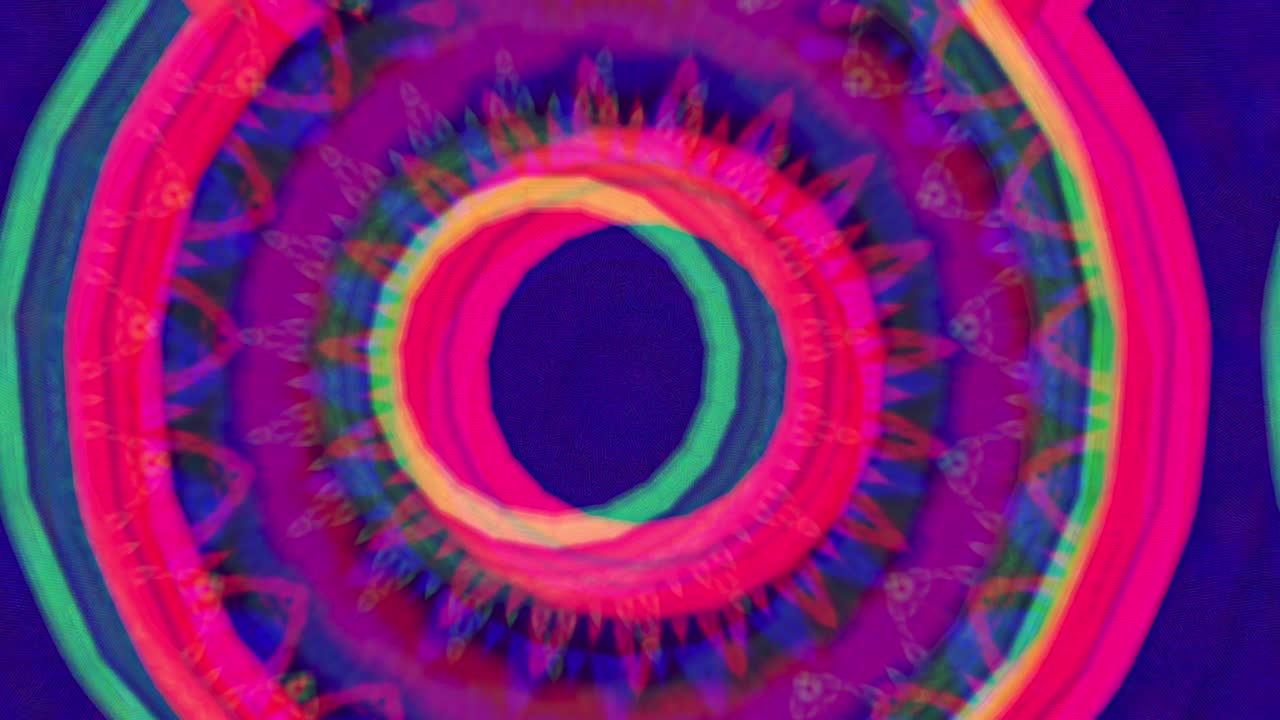 el fondo abstracto de 4k, el bucle de fantasía en movimiento dinámico, el caleidoscopio.