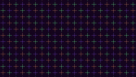 colorful cross pattern on dark background