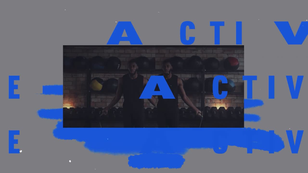Energetic Sports Promo with Kinetic Typography and Grunge Effects