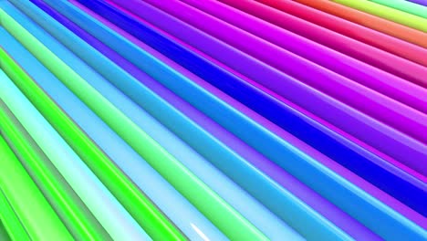 las rayas multicolores del arco iris se mueven cíclicamente. 6