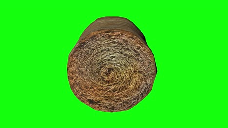 8 animations 3d straw bale hay round field agricultural green screen chroma key