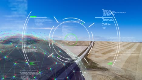 Animación-De-Escaneo-De-Alcance-Y-Procesamiento-De-Datos-Sobre-Paisaje.