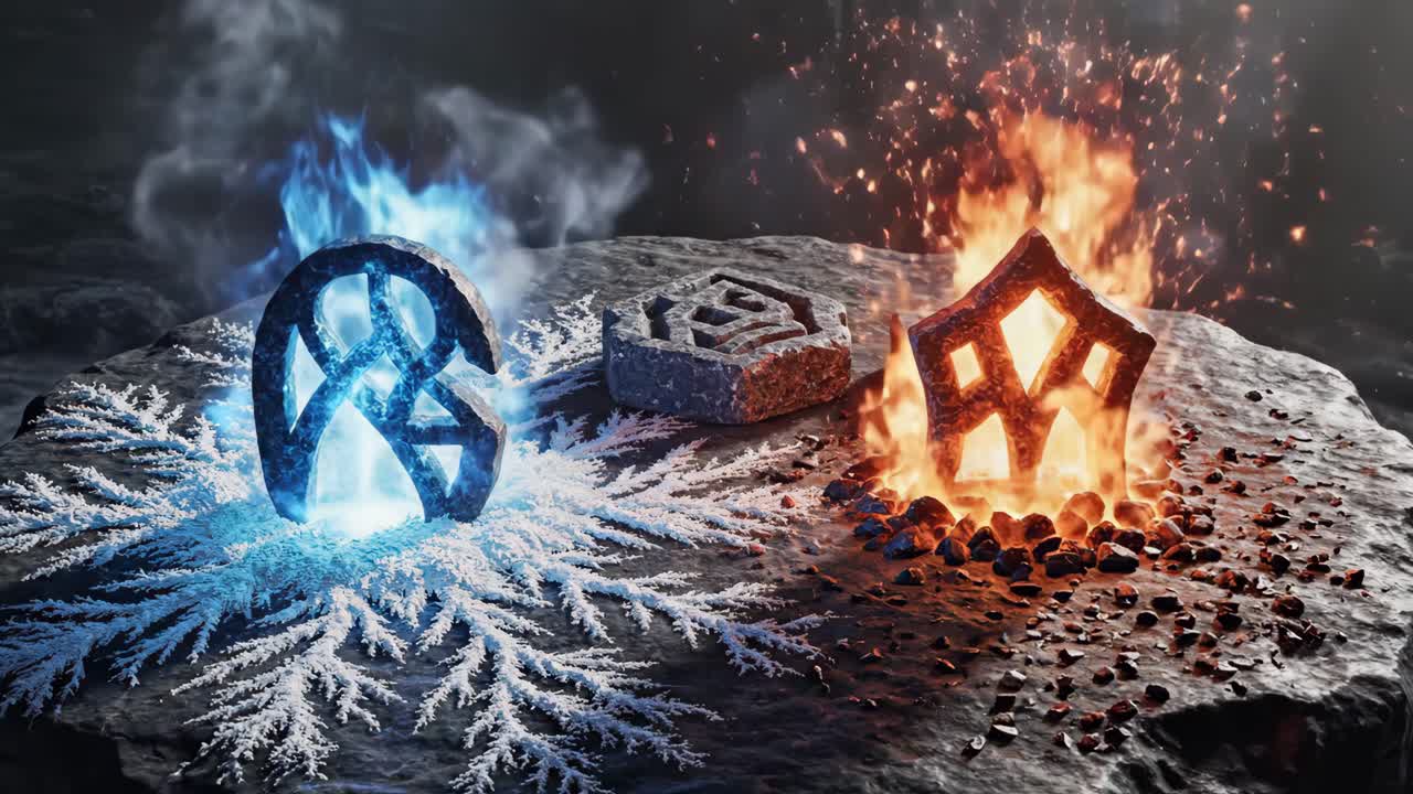Elemental Runes of Fire and Ice