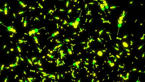 fondo de confeti de caramelo verde brillante y amarillo