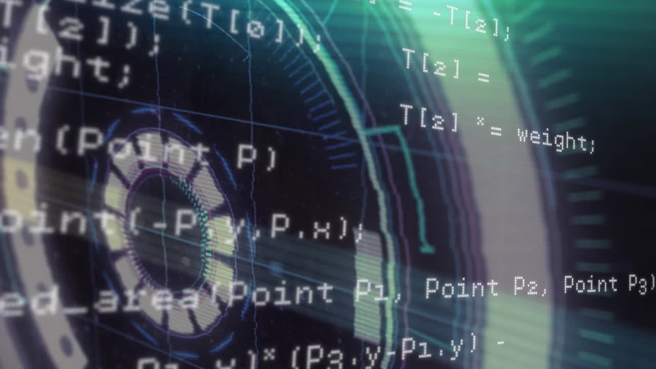 animación del escaneo de alcance con fallas y procesamiento de datos