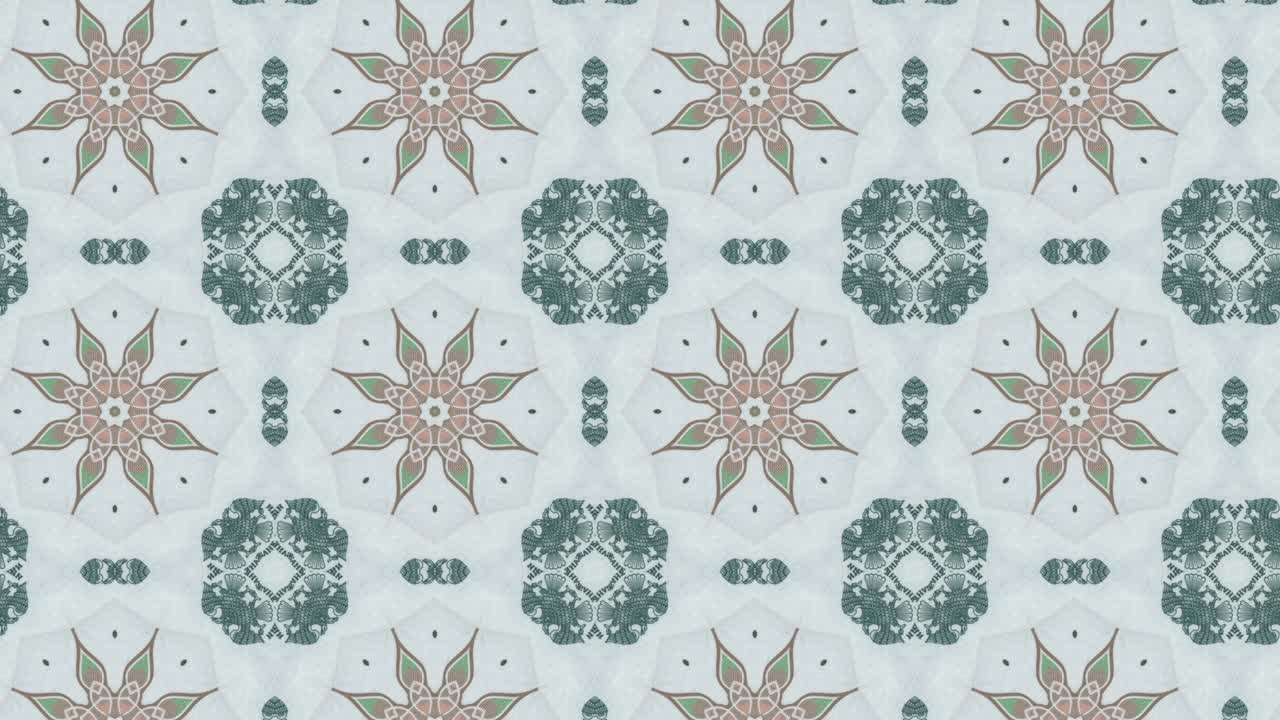 Russian Ruble money bill abstract motion graphic seamless loop mosaic. Creative business animation background