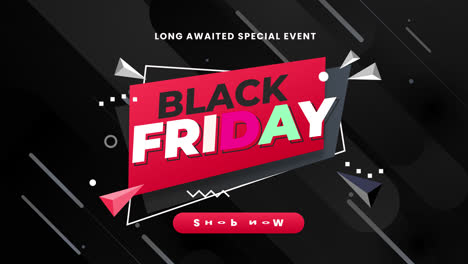diseño de banner de venta de viernes negro