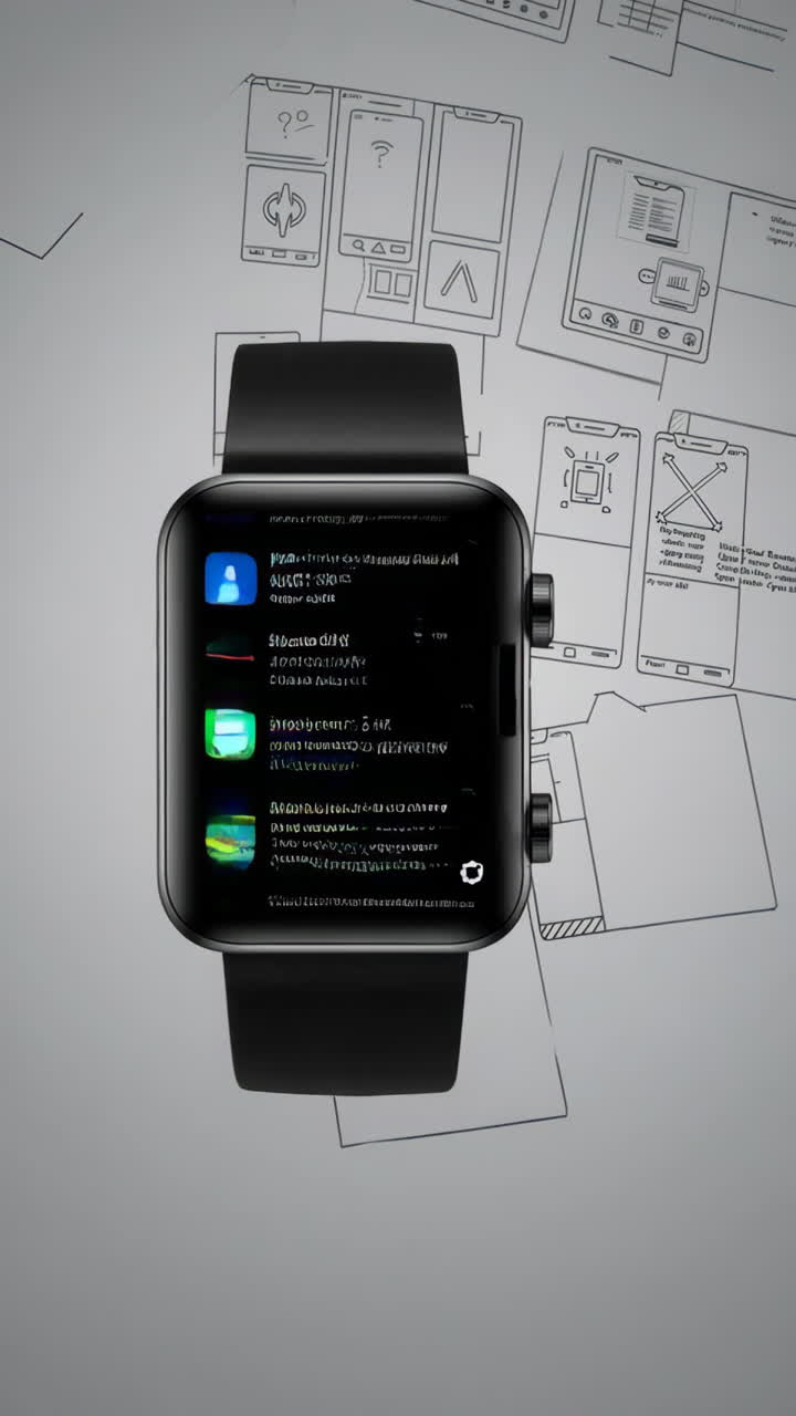 Smartwatch Interface Screenshots