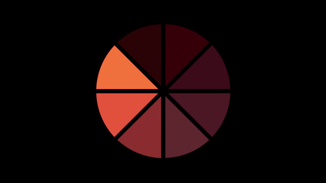 animación colorido círculo de carga aislar.