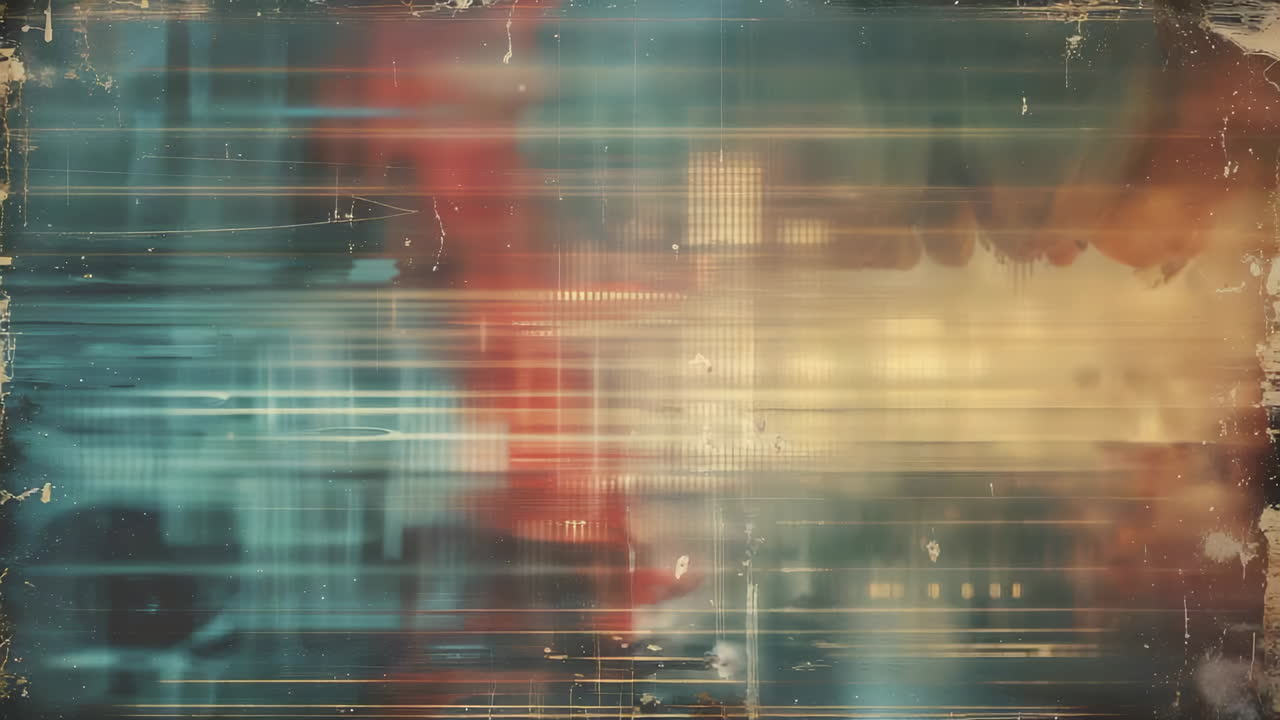 Abstract Grunge Background with Horizontal Lines and Light Effects