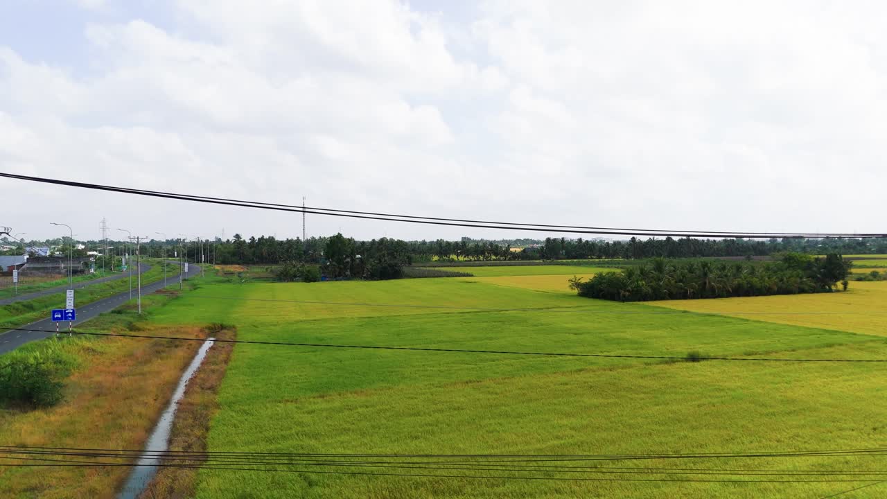 Aerial View of the Farms in Long An.