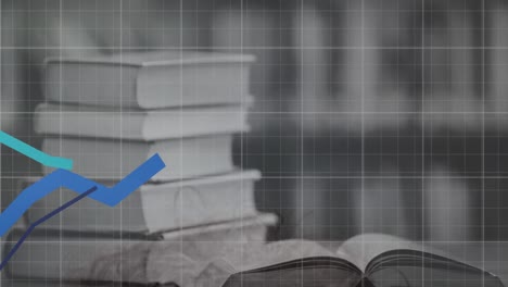 animación del procesamiento de datos sobre el libro