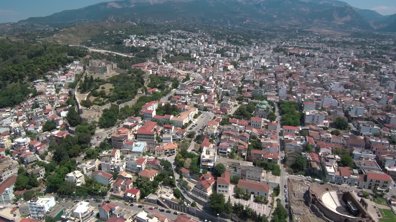 vista aérea del casco antiguo de patrás