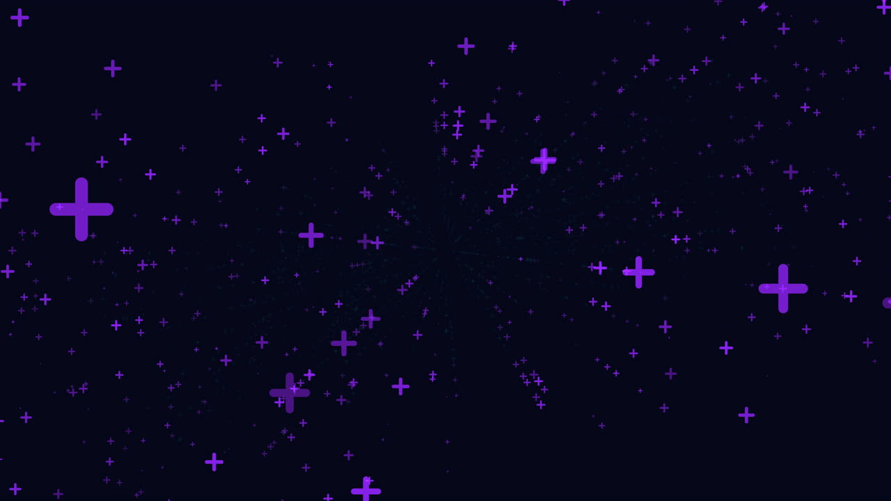 Fly purple crosses in dark galaxy