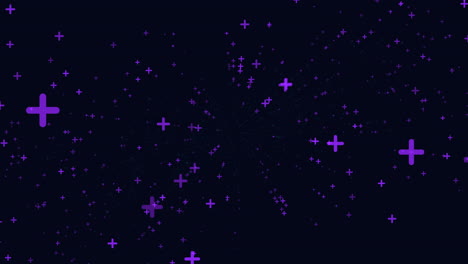 volar cruces moradas en la galaxia oscura