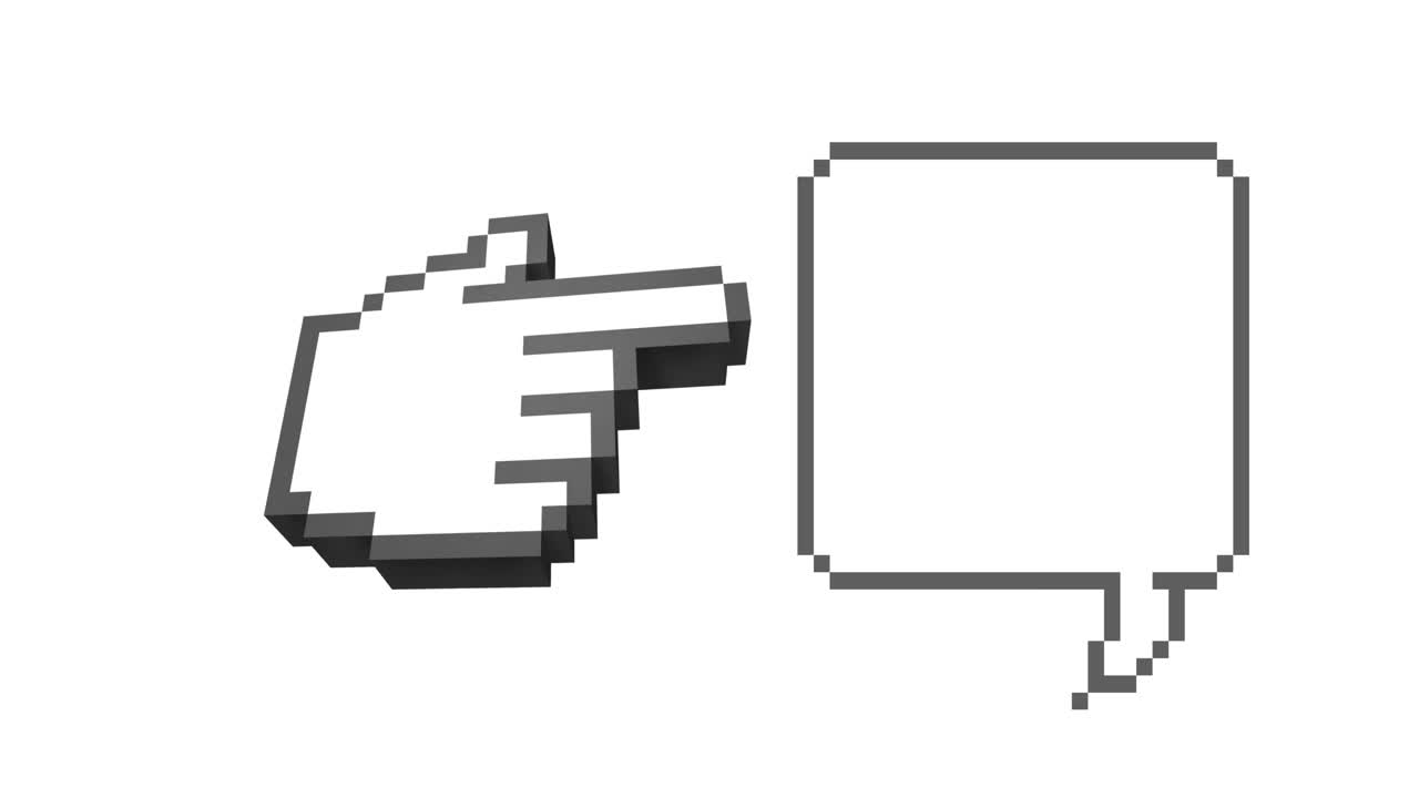 ⁇ 색 배경 위에 있는 음성 거품의 애니메이션