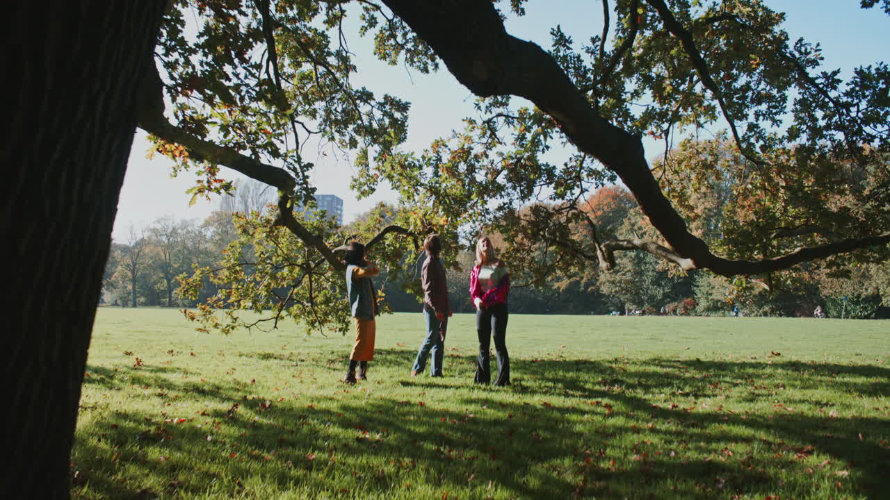 Friends enjoying a day in the park